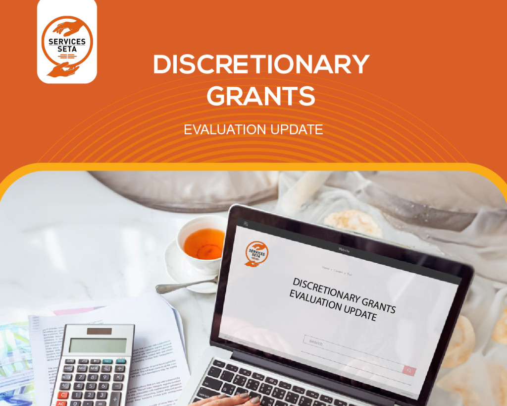 Progress Update 2024/25 Discretionary Grants Evaluation Services SETA