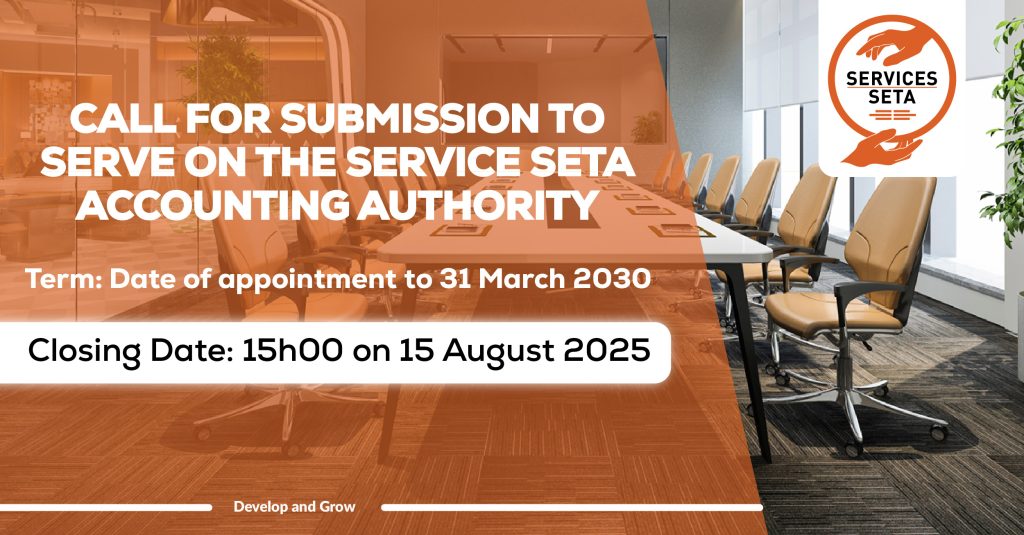 Call for Submissions to Serve on the Services SETA Accounting Authority