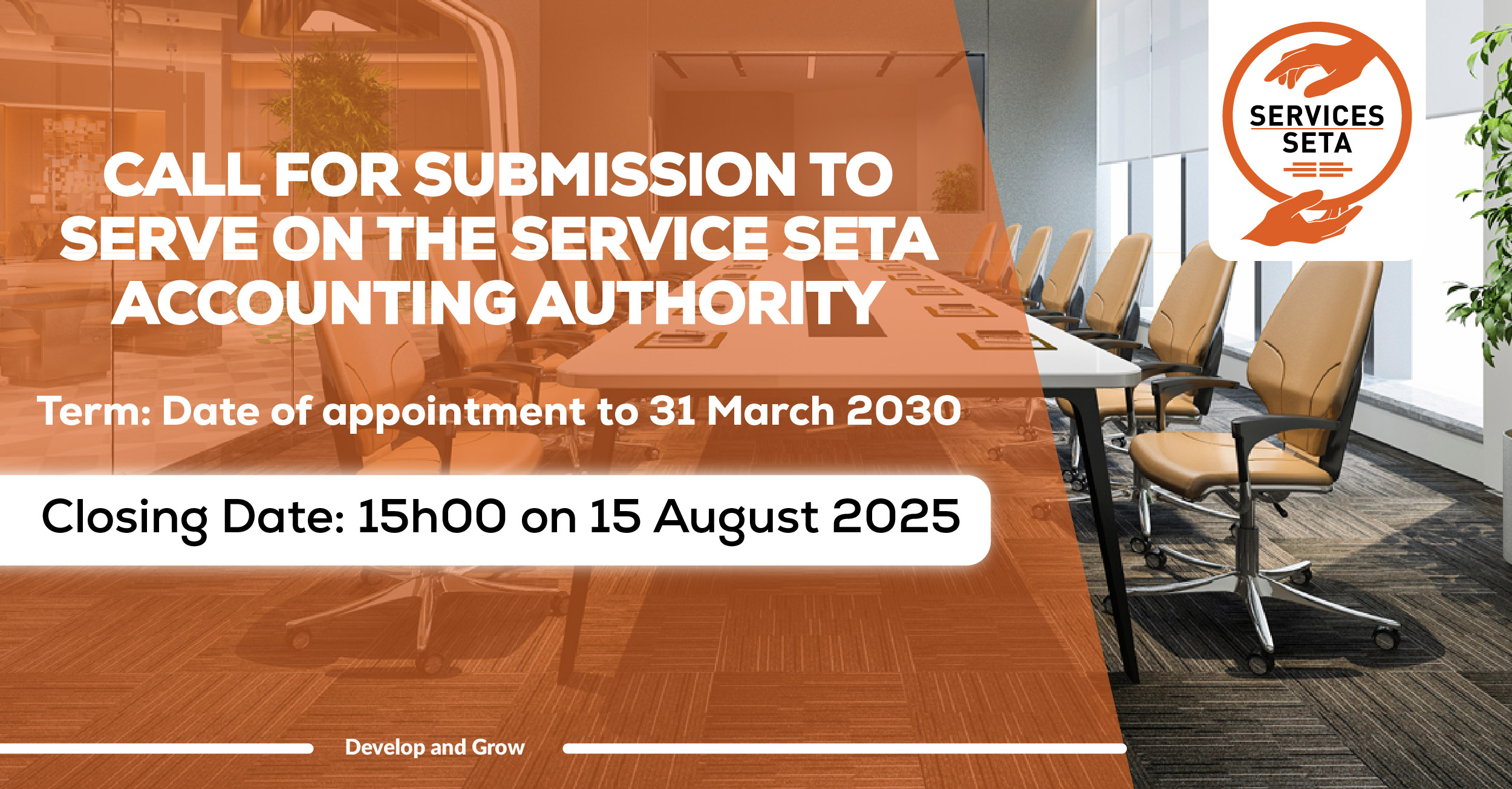Call for Submissions to Serve on the Services SETA Accounting Authority