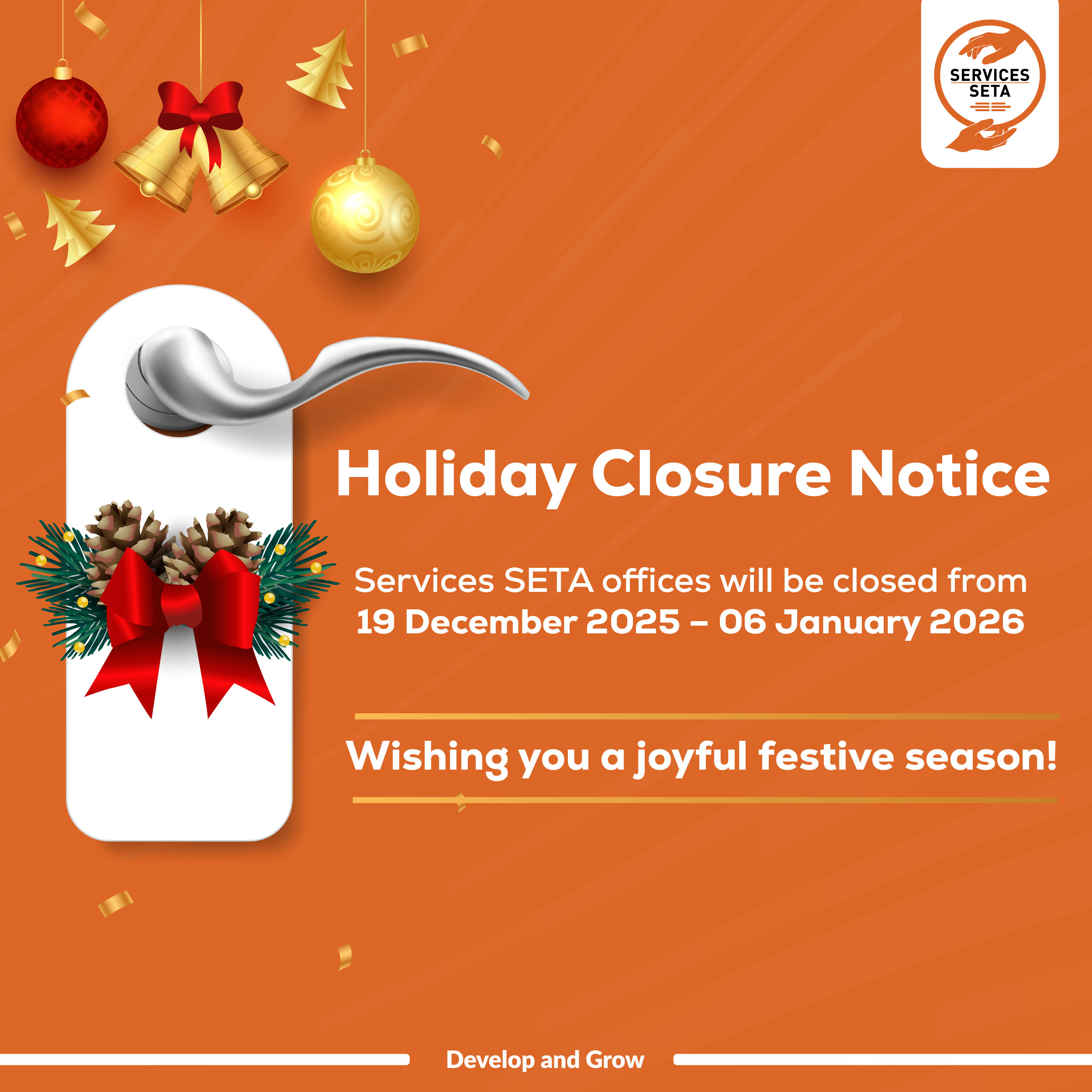 Services SETA Holiday Office Closure