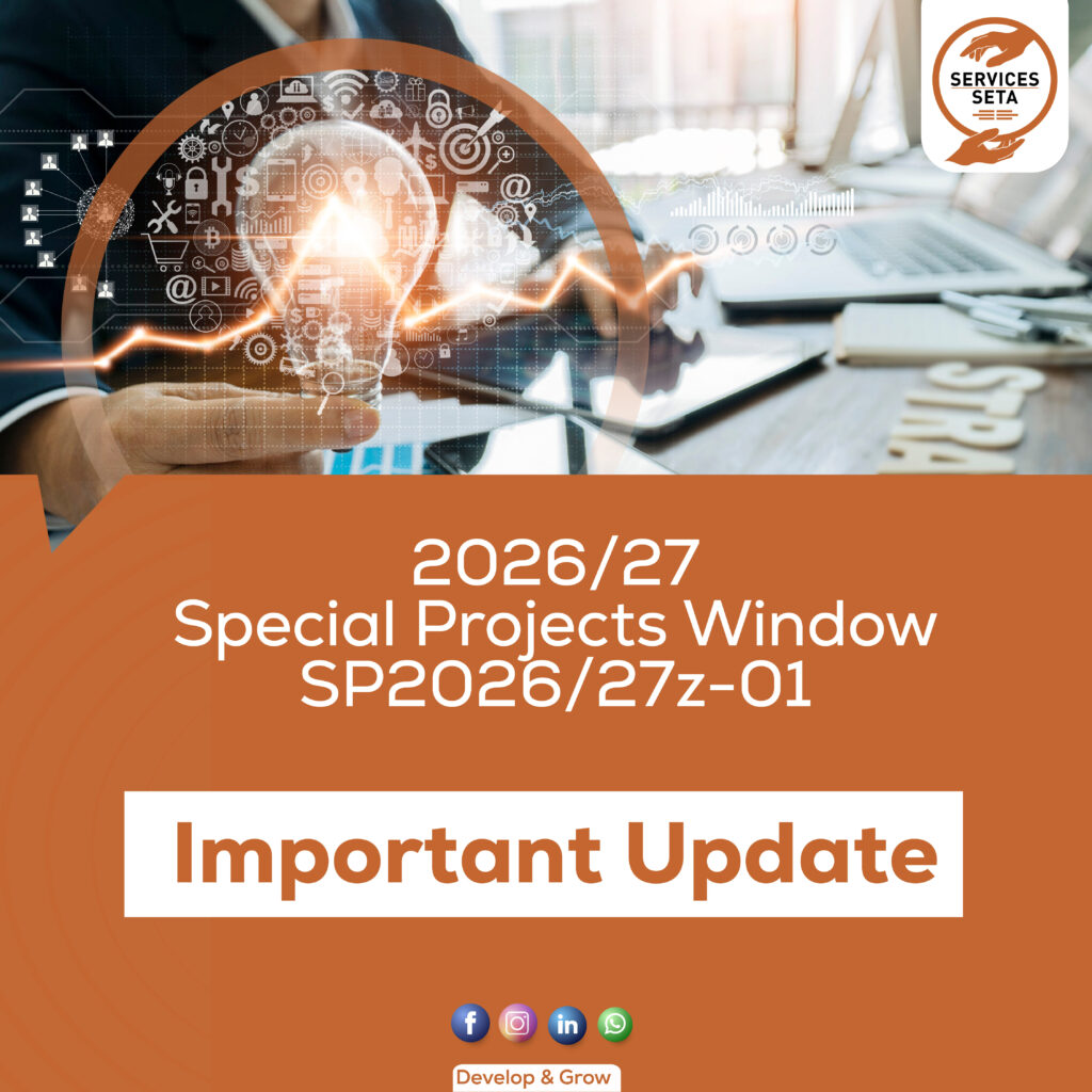 Update: Special Projects Window SP2026/27-01