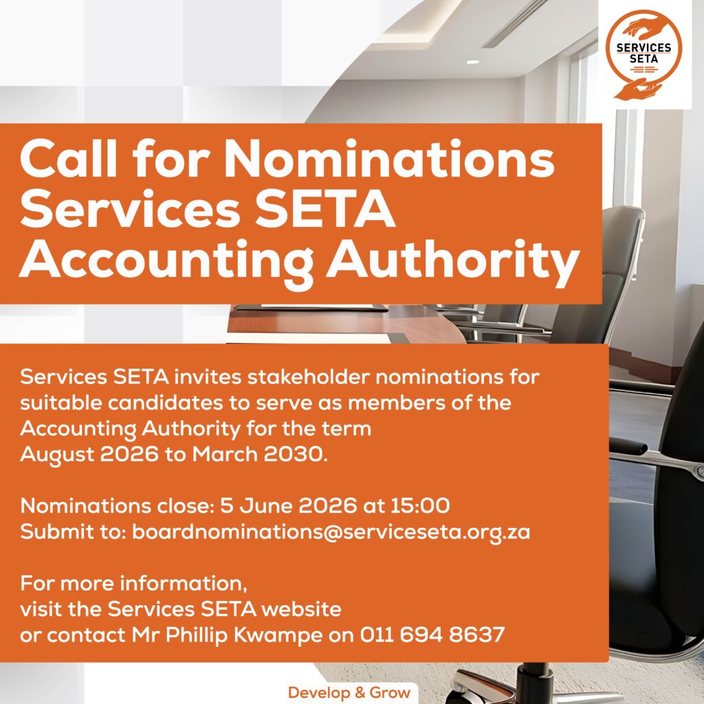 Call for Nominations: Services SETA Accounting Authority