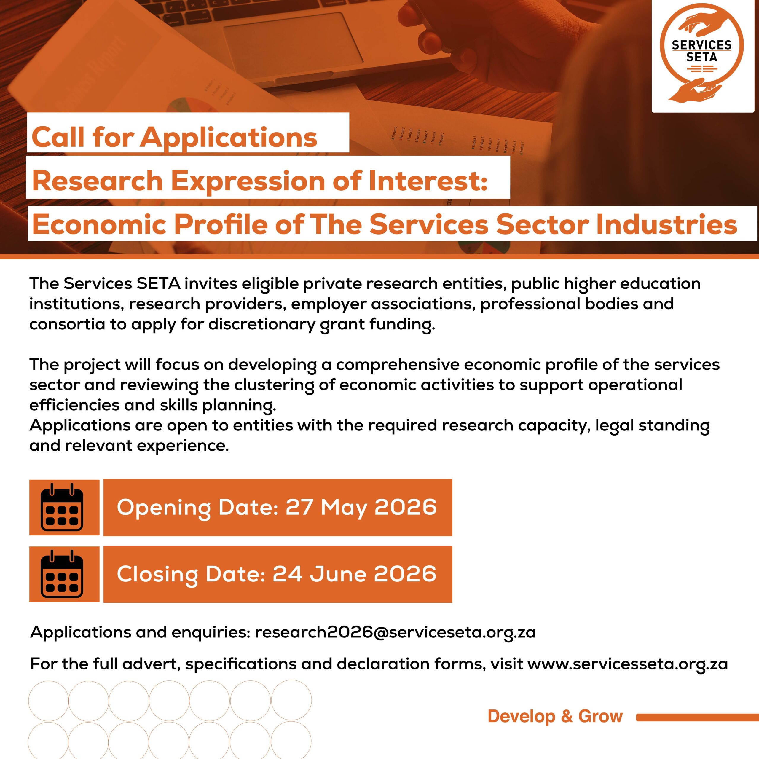 Research Expression of Interest: Economic Profile of the Services Sector Industries