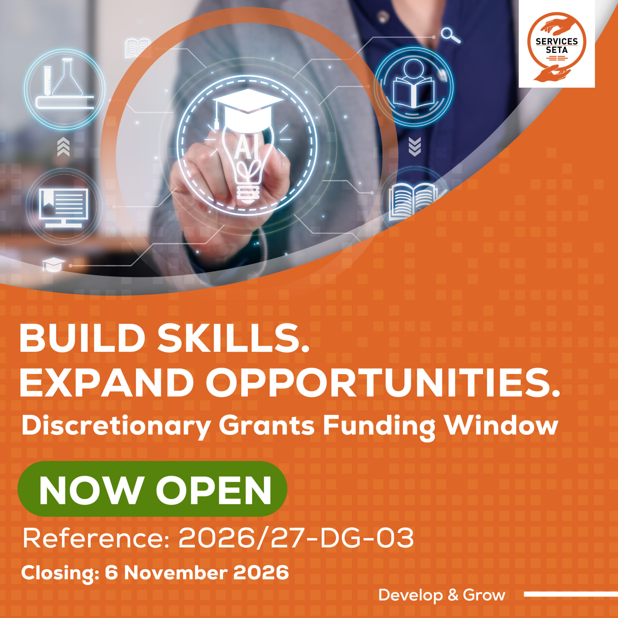 Discretionary Grant Funding Window 2026/27 Now Open